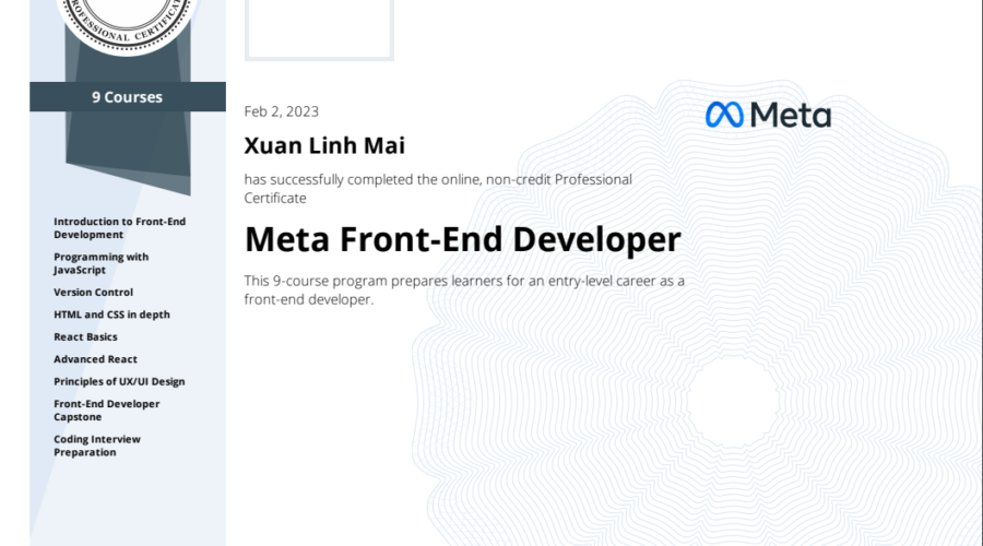 Meta Front-End Developer- Is the Professional Certificate from Facebook worth it?